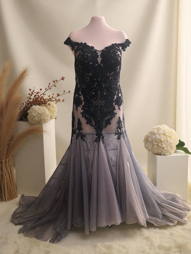 Robe de mariee ou de soiree en tulle degrade #1237